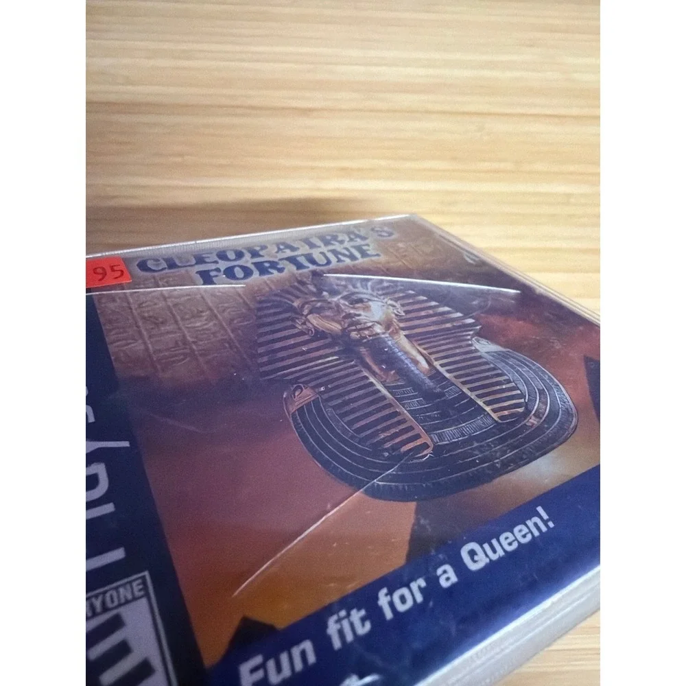 PS1 Cleopatra's Fortune CIB Water Damaged Manual Untested Puzzle Game